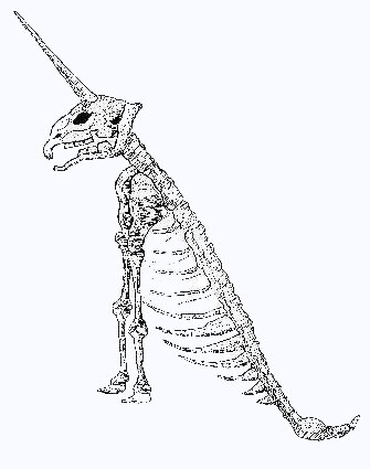 Скелет единорога